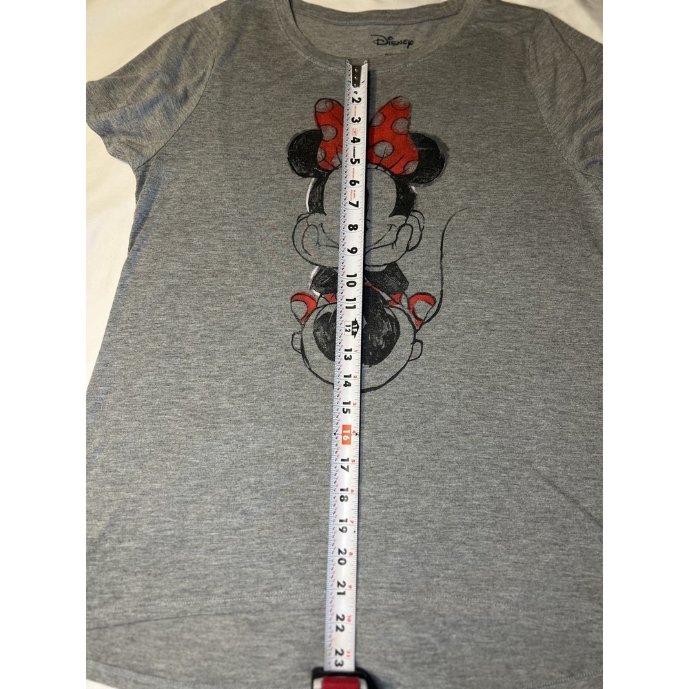 MINNIE MOUSE   Disney T-Shirt Gray Womens Large  Short Sleeve - Picture 8 of 8